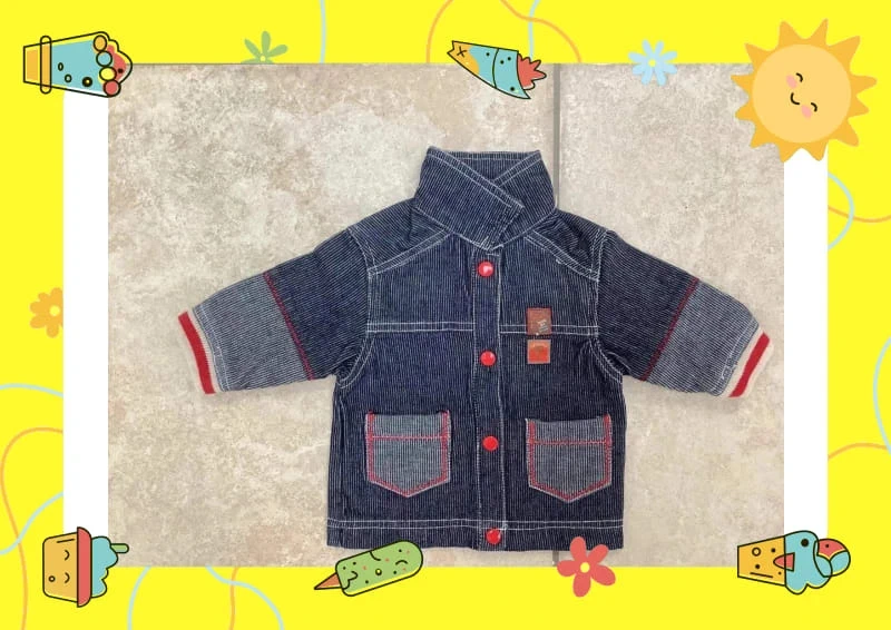 Veste en jean marine influx 3 mois - photo numéro 3