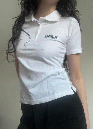 Vintage deadstock aspirin polo, marca: Vintage Dressing, estado: Muy bueno, tamaño: S / 36 / 8, 34,99 €, 37,44 € Protección al comprador incluida