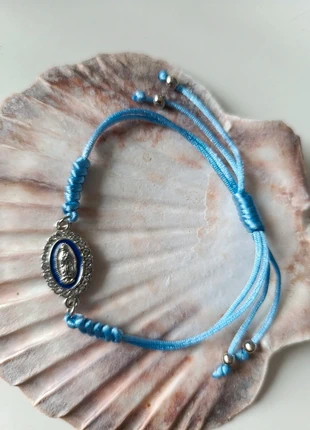 Bracelet cordon et médaille Vierge Marie, marque: Lourdes, état: Très bon état, 7,50 €, 8,58 € Protection acheteurs (Pro) incluse