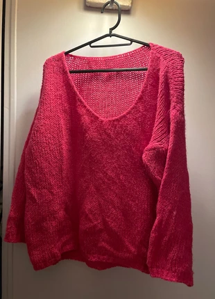 Pull large rose maille, condition: Good, size: One size, €5.00, €5.95 includes Buyer Protection