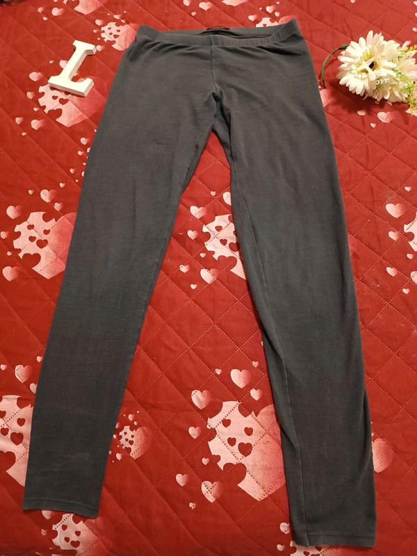 Leggings di colore grigio, vintage (anni 2000), in cotone e elastan 2