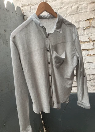 Gray blouse, merk: Vintage, staat: Nieuw zonder prijskaartje, maat: M / 38 / 10, € 2,00, € 2,80 inclusief Kopersbescherming