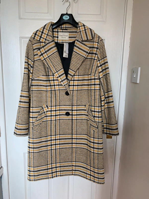 Asda check sale coat