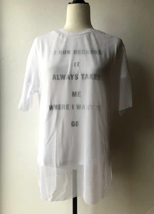 T-shirt fluide blanc imprimée Oysho taille 36, marca: Oysho, estado: Muy bueno, tamaño: S / 36 / 8, 12,00 €, 13,30 € Protección al comprador incluida