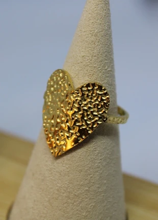 Bague cœur dorée, brand: Tendance, condition: New without tags, size: Adjustable, €8.50, €9.63 includes Buyer Protection Pro