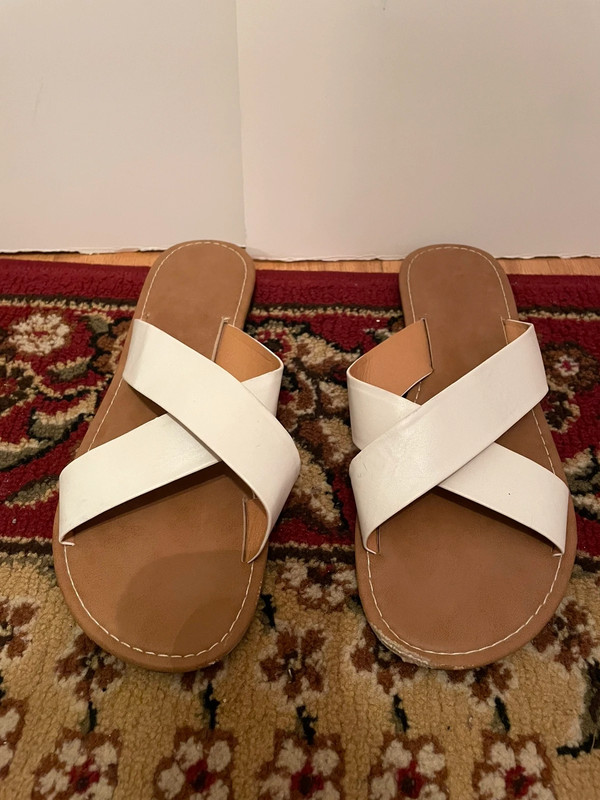 Charlotte Russe white sandals 1