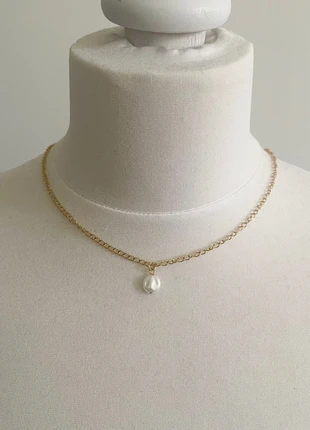 Collier ras de cou doré acier inoxydable perle d’eau douce, marque: Fait Main, état: Neuf avec étiquette, 14,00 €, 15,40 € Protection acheteurs incluse