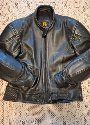 Vintage biker leather jacket cuirvintage80s Motorradjacke lederjacke usedeffect 90's fairygrunge, marque: Vintage Dressing, état: Bon état, taille: XXL / 44 / 16, 60,00 €, 63,70 € Protection acheteurs incluse