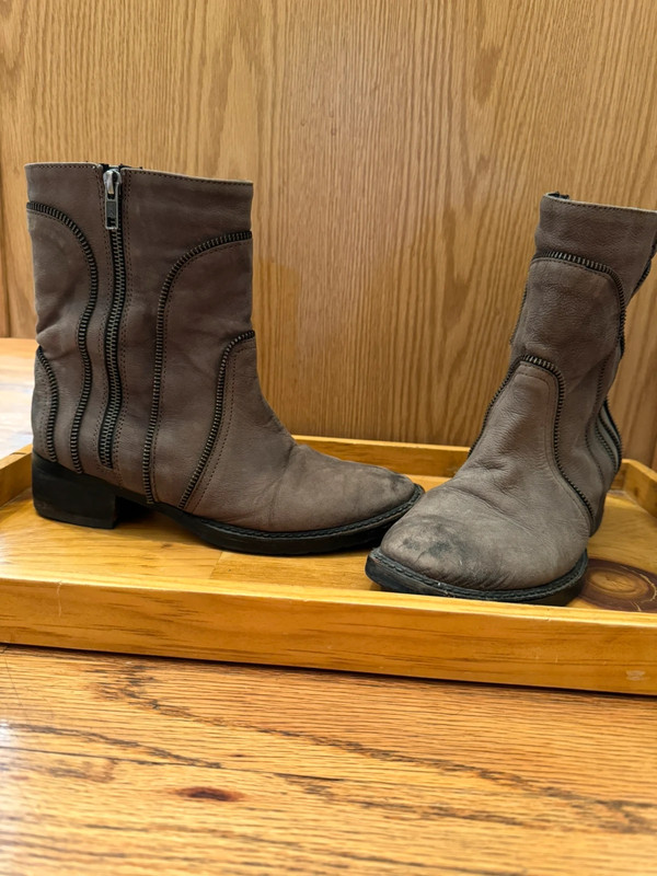 Adam Tucker Zipper Moto Booties 1