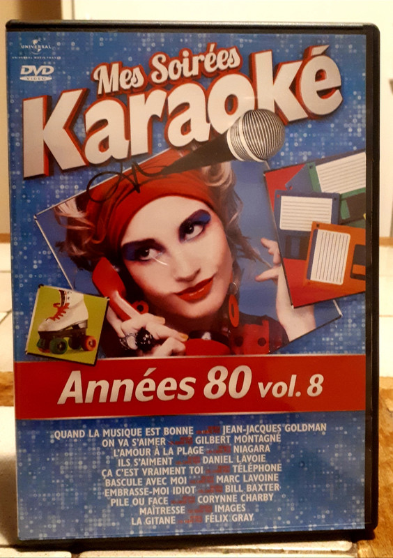 DVD Mes soirées Karaoké Année 80 , Volume 8-9-10