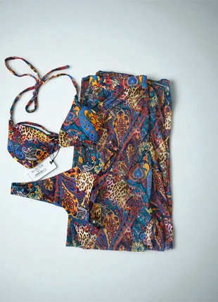 Ensemble 3 pièces bikini + pantalon fluide – Taille S, merk: Moda-Mare, staat: Nieuw met prijskaartje, maat: S / 36 / 8, € 26,95, € 29,00 inclusief Kopersbescherming Pro