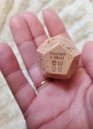 Dé d'amour de couple en bois, marca: Zara Home, estado: Novo sem etiquetas, €3.50, €4.38 inclui Proteção do Comprador