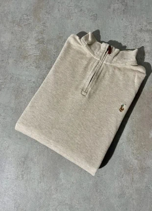 Pull Half zip 1/4 zip col camionneur Ralph Lauren beige crème - taille L, brand: Ralph Lauren, condition: Very good, size: L, €34.90, €37.35 includes Buyer Protection