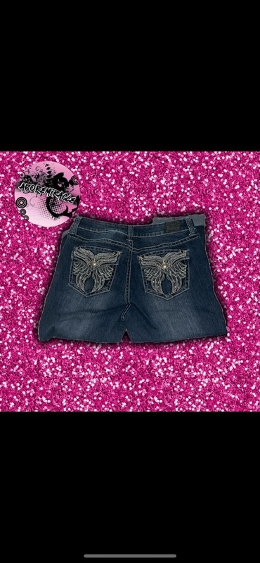 angel wing bling jeans 1