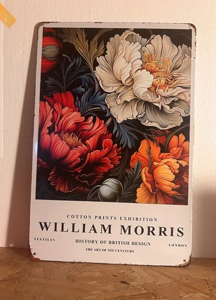 William Morris vintage style floral metal sign - new, condition: New without tags, £6.00, £7.00 includes Buyer Protection