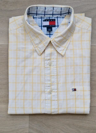 Chemise tommy hilfigher blanc manches courtes taille L/G, marke: Tommy Hilfiger, zustand: Sehr gut, größe: L, 9,90 €, 11,10 € inklusive Vinted-Käuferschutz