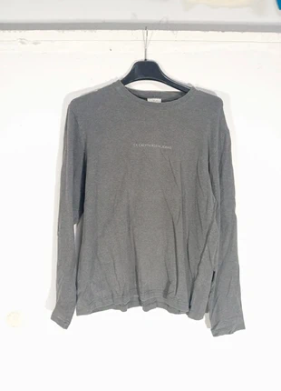 T-shirt Calvin Klein Uomo Grigia Manica Lunga Taglia S, marca: Calvin Klein, estado: Muito bom, tamanho: S, €4.99, €5.94 inclui Proteção do Comprador