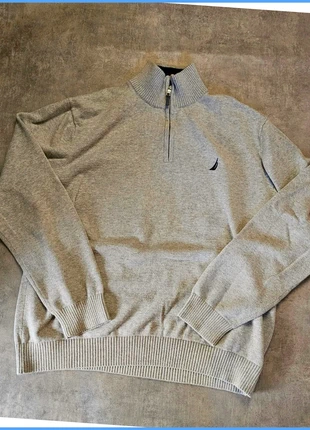 Pull quart zip nautica gris taille xl femme, marque: Nautica, état: Très bon état, taille: XL / 42 / 14, 8,90 €, 10,05 € Protection acheteurs incluse