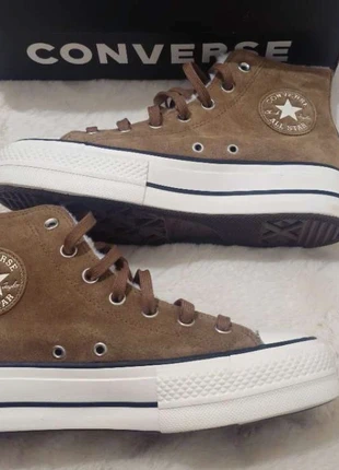 Converse CTAS Lift Hi – Clove Brown / Egret / Black/taille39(neuf), merk: Converse, staat: Heel goed, maat: 39, € 45,00, € 47,95 inclusief Kopersbescherming