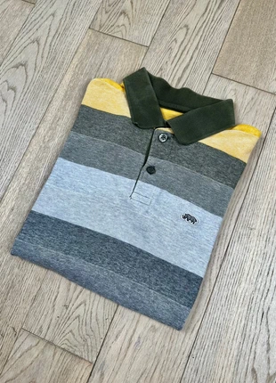 Polo Ecko UNTLD vintage à rayure logo patch vintage gris et jaune | Très bon état (S), marca: ECKO UNLTD., estado: Muy bueno, tamaño: S, 12,00 €, 13,30 € Protección al comprador incluida