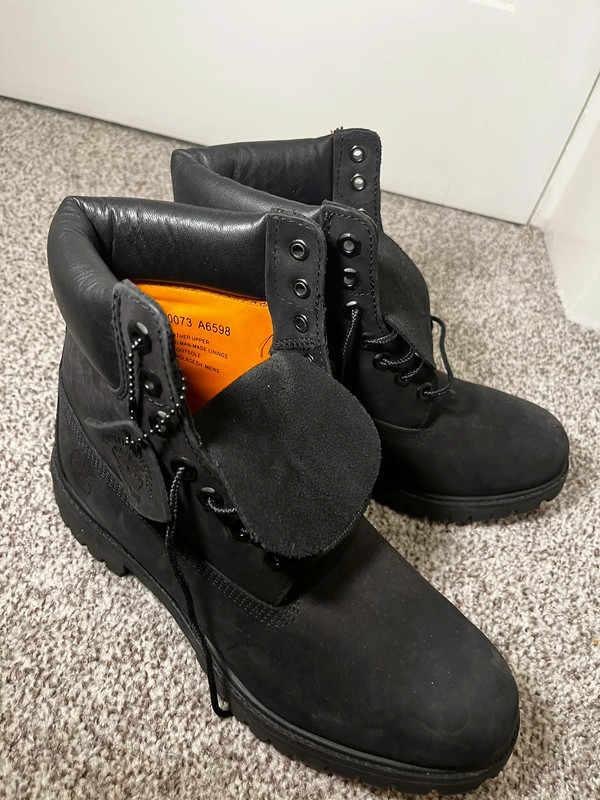 Black on sale leather timberlands