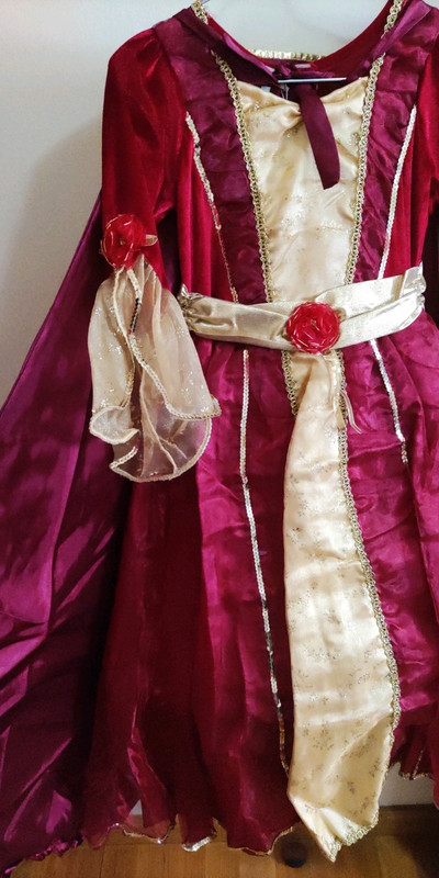 Vestido princesa con capa de Navidad Bella de la Pelicula la Bella y la Bestia Vinted