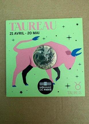 Pièce Astro 2026 – Signe du Taureau  – Édition Limitée, état: Neuf sans étiquette, 11,50 €, 12,78 € Protection acheteurs incluse