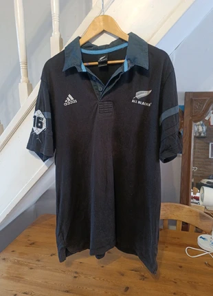 Polo " Adidas " All Blacks, marca: adidas, estado: Muy bueno, tamaño: XL, 25,00 €, 26,95 € Protección al comprador incluida