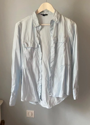 Chemise bleu clair printanière douce, marque: Kiabi, état: Neuf sans étiquette, taille: S / 36 / 8, 7,00 €, 8,05 € Protection acheteurs incluse