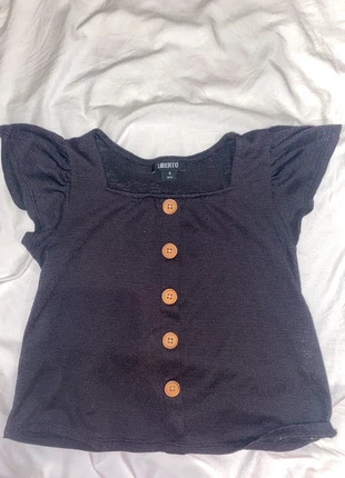 top noir fille , marque: Liberto, état: Très bon état, taille: 8 ans / 128 cm, 3,00 €, 3,85 € Protection acheteurs incluse