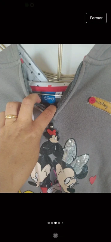 Sweat à capuche Disney 12 ans - photo numéro 3