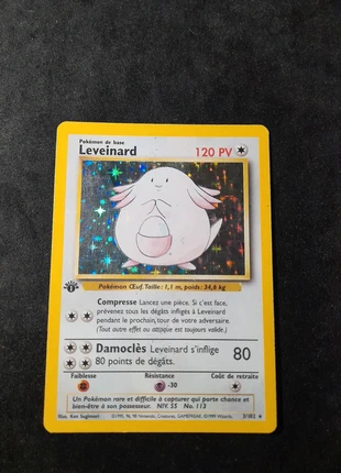 Leveinard 3/102 ed1, brand: Pokémon, condition: Good, €120.00, €126.70 includes Buyer Protection Pro