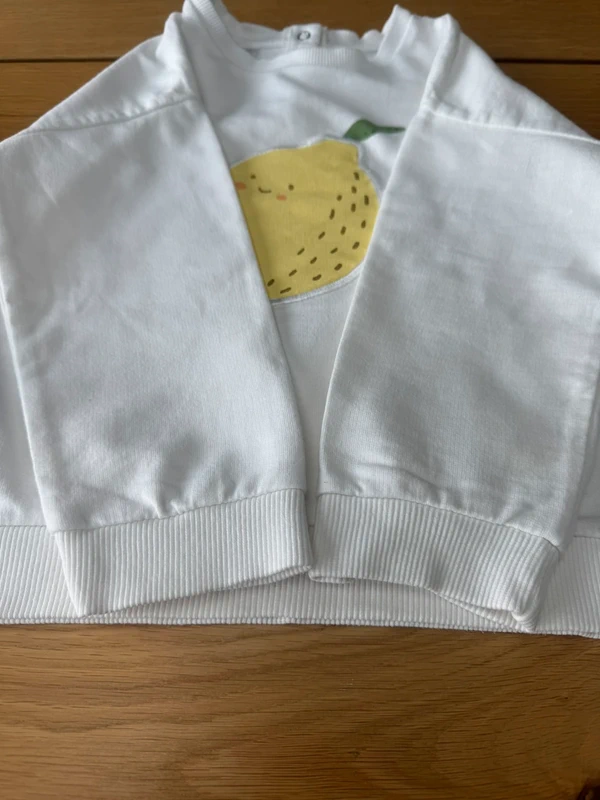 Sweat à ML blanc avec citron 🍋 - Taille 4 Ans - photo numéro 7