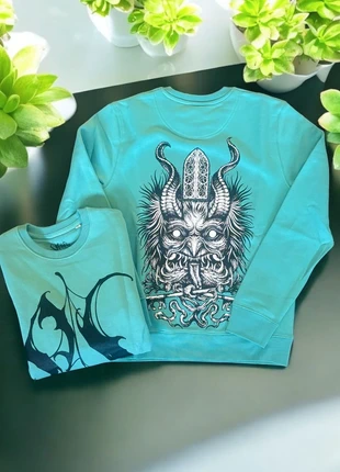 Sweater Pull Pepermint Green Door of Hell Tattoo, merk: Tattoo, staat: Nieuw zonder prijskaartje, maat: M, € 15,00, € 16,45 inclusief Kopersbescherming