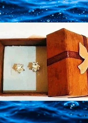 Bonitos pendientes con pedreria color cristal. Boucles d'oreilles avec strass de couleur cristal., marque: Preciosa, état: Neuf sans étiquette, 6,90 €, 7,95 € Protection acheteurs incluse