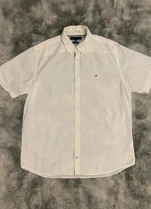 Chemise Manche courte - Tommy Hilfiger - Classique - Blanche - Taille XL  - Très bon état, marca: Tommy Hilfiger, estado: Muito bom, tamanho: XL, €25.00, €26.95 inclui Proteção do Comprador