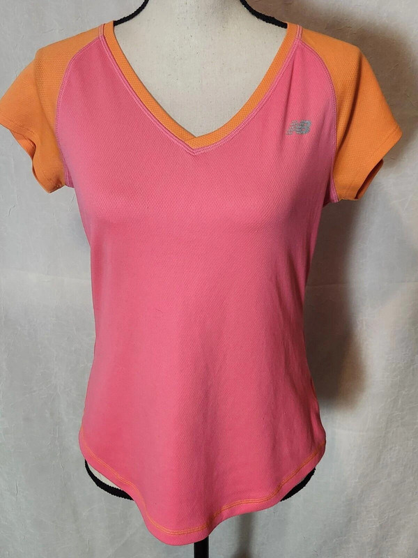 New Balance Women'S Athletic Top Medium Pink/Orange 1