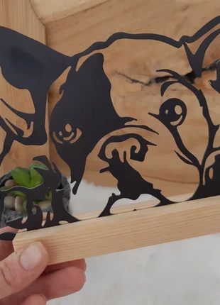 Objet de décoration 20cm en métal et support bouledogue francais, marca: #frenchbulldog legend, estado: Muy bueno, 12,99 €, 14,34 € Protección al comprador incluida