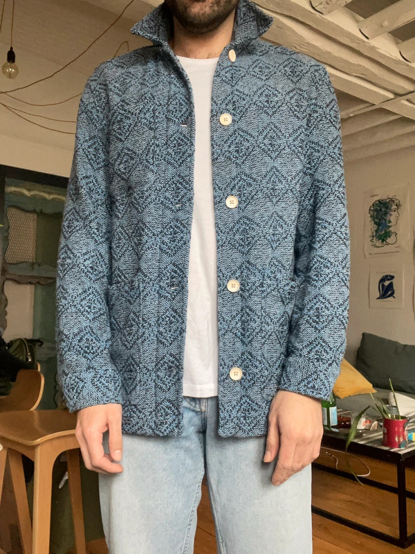 Veste jacquard zara sale
