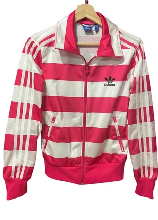 Limited Edition Big Trefoil Logo Adidas Vintage Track Jacket – Red & White Stripe Block – Size S, marque: adidas, état: Neuf sans étiquette, taille: S / 36 / 8, 69,99 €, 74,19 € Protection acheteurs incluse