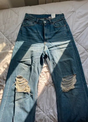 Jeans rectos rotos estilo vintage – tiro alto, marque: H&M, état: Très bon état, taille: M / 38 / 10, 12,00 €, 13,30 € Protection acheteurs incluse