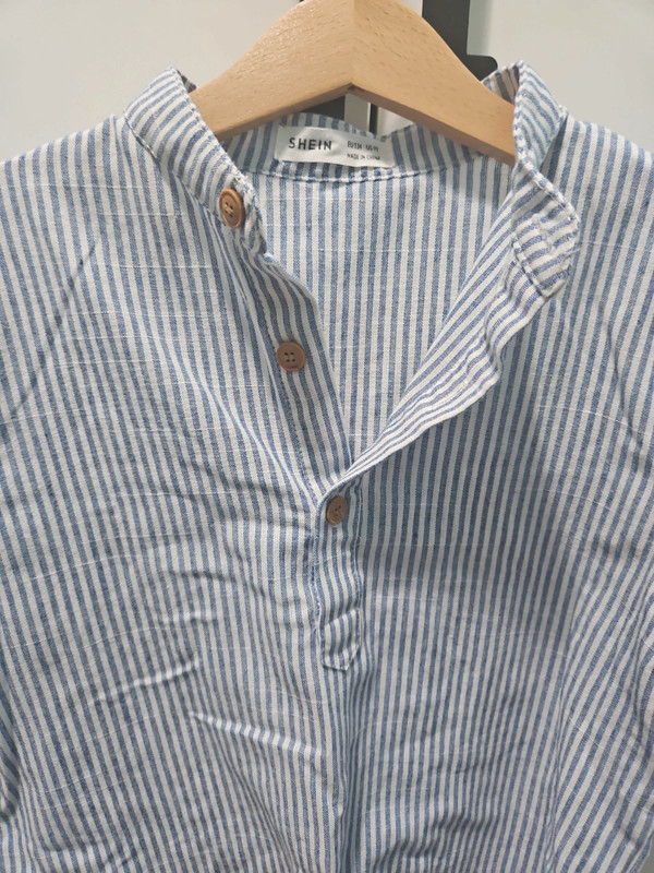 Camisa de rayas azul con blanco talla para 9años/9Y 2
