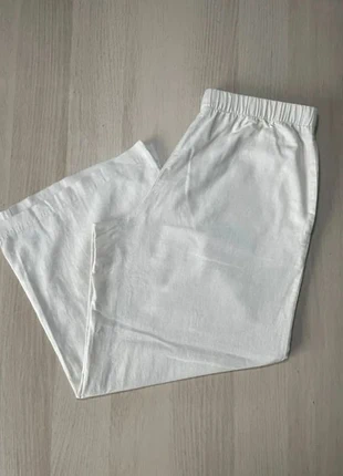 Pantalon Large Esmara Coton Lin | Blanc Cassé Taille Élastiquée | Taille 40, marque: Esmara, état: Neuf sans étiquette, taille: L / 40 / 12, 5,00 €, 5,95 € Protection acheteurs incluse