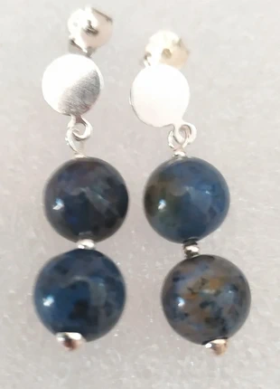 Pendientes de pietersita azul con plata 925.joyeris, brand: Plata, condizioni: Ottime, €18.00, €19.60 include la Protezione acquisti