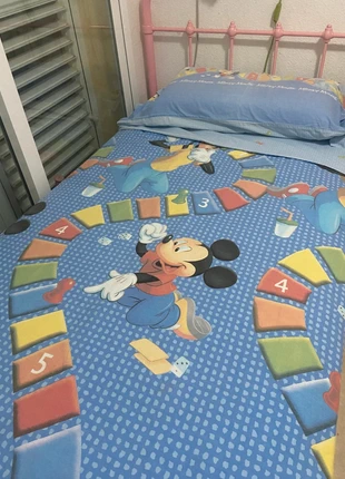 Juego nórdico Disney cama 90 cm (Funda + Almohada) - Minnie, Mickey y Goofy, marque: Disney, état: Très bon état, taille: Simple (135-150 cm x 200-220 cm), 12,00 €, 13,30 € Protection acheteurs incluse