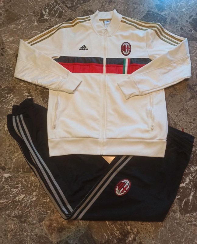 AC Milan 2007 2008 Size S Adidas football top soccer jacket tracksuit Seria  A