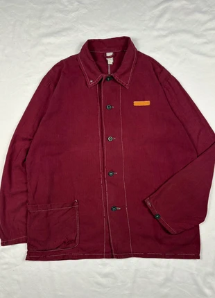 True Vintage 60s Burgundy French Workwear Chore Jacket (L), brand: French Chore Jacket, condition: Very good, size: L, £64.00, £67.90 includes Buyer Protection
