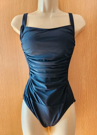 Derssity Ruched Tummy Control Padded One Piece Swimsuit Black Medium, brand: derssity, condition: New with tags, size: M / 10, £11.00, £12.25 includes Buyer Protection Pro