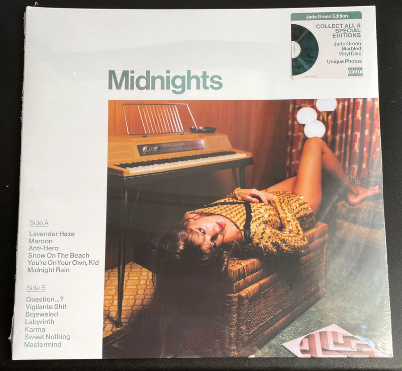 Midnights by Taylor Swift (1 JADE GREEN LP)