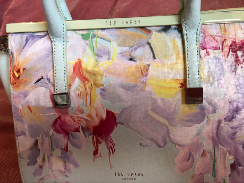 Ted Baker black/floral tote bag - Vinted